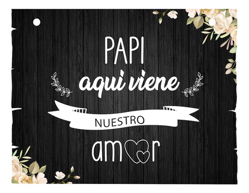 Letrero Cuadro Paje Boda Decoración 40x30cm  P04 C6