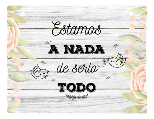 Letrero Cuadro Paje Boda Decoración 40x30cm P01 C4