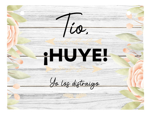 Letrero Cuadro Paje Boda Decoración 40x30cm P01 C16