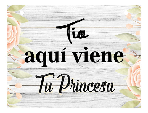 Letrero Cuadro Paje Boda Decoración 40x30cm P01 C12