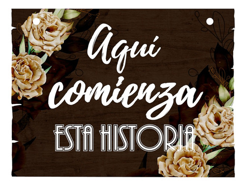 Letrero Cuadro Paje Boda Decoración 40x30cm  P07 C19