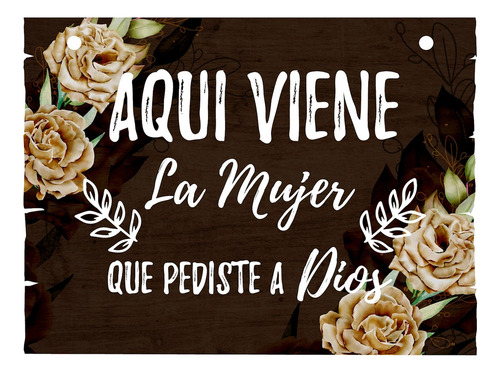 Letrero Cuadro Paje Boda Decoración 40x30cm  P07 C14