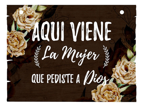 Letrero Cuadro Paje Boda Decoración 40x30cm  P07 C3