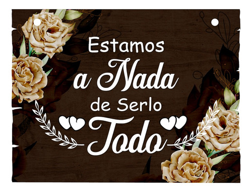 Letrero Cuadro Paje Boda Decoración 40x30cm  P07 C4