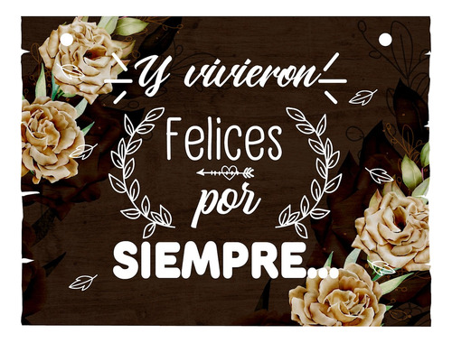 Letrero Cuadro Paje Boda Decoración 40x30cm  P07 C5