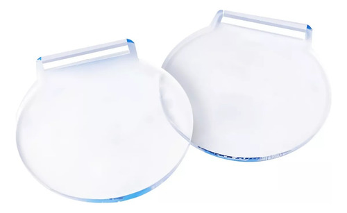 Medalla Acrílico Transparente 3mm 6cm Pack 50