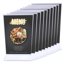 Porta Menú Acrílico Doble Vista Restaurantes Pack 35 Ud. M2