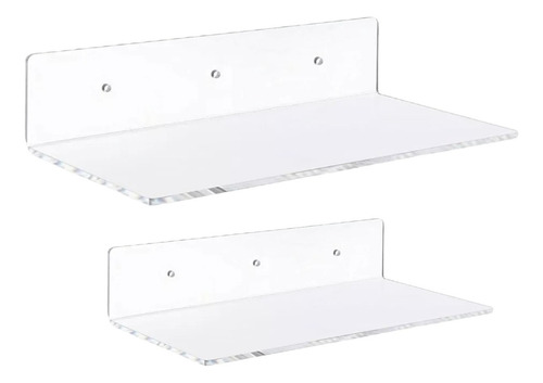 Pack 8 Repisas Estante Flotante De Acrílico 6mm Para Pared