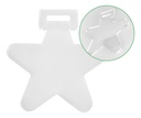 Medalla Acrílico Estrella Transparente 3mm 6cm Pack 30
