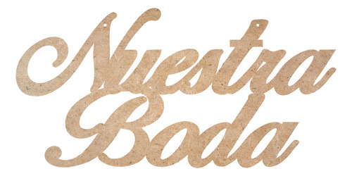 Letrero Nuestra Boda Personaliza Mdf 3mm, Decoración 80x40cm