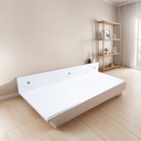 Repisa De Pared Flotante Acrílico Transparente 4mm 60x20x5cm