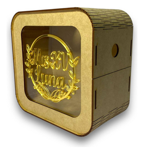 Caja Buzón Sobres Alcancía Mis Quince Años Dorado