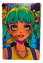 Cuadro Chica Pop Anime Impresión Directa Mdf 3mm 20x30 M02