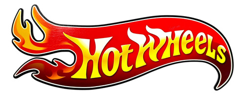 Letrero Hot Wheels Mdf Decoración Niño Regalo Fiesta Pared