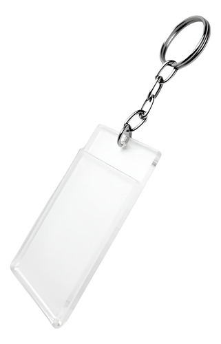 Llavero Económico Credencial Acrílico 2mm 5x4 Cm, Pack De 40