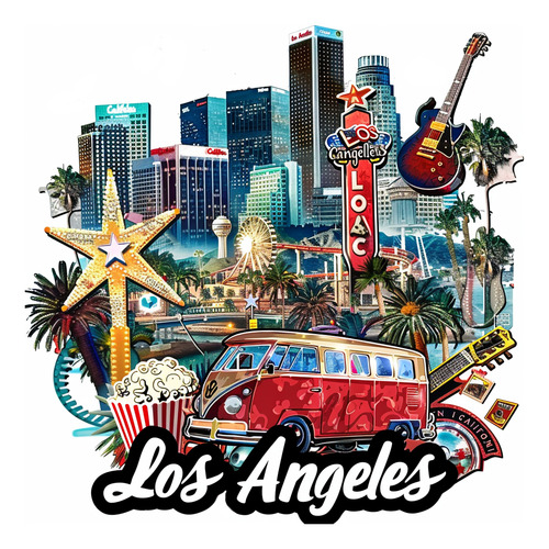 Los Angeles California Imán Refrigerador Souvenirs Recuerdos