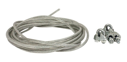 Cable De Acero Recubierto Y Nudo Mampara Protección Colgante