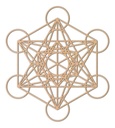 Cuadro Cubo Metatron Deco Muro Pared Decoración 30x27 3mm