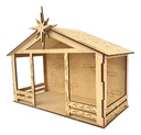 Nacimiento Navideño Pesebre Niño Dios Decoración Mdf 15cm