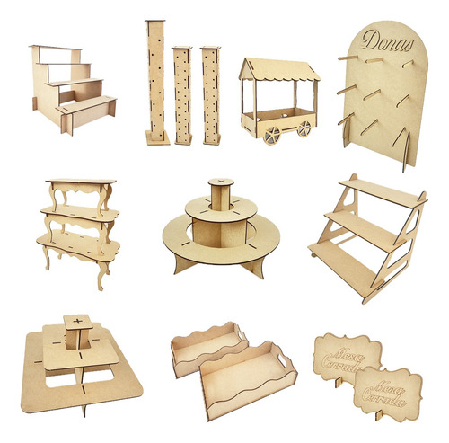 Candy Bar Mesa De Dulces Bases Para Pastel Xv Fiesta (c)