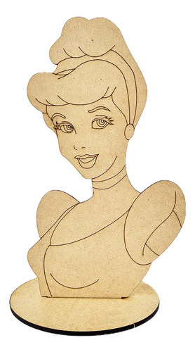 Centro De Mesa Cenicienta Mdf Pack 10