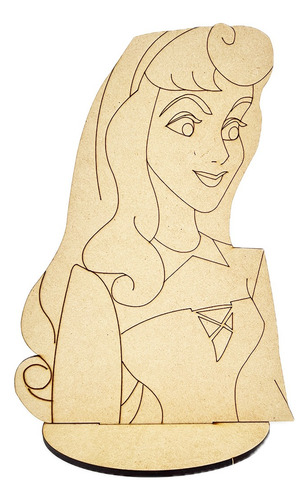 Centro De Mesa Fiesta Aurora Bella Durmiente Mdf (pack 10)