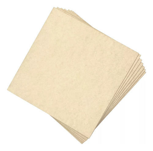 Lámina Mdf 6mm 80x60 Cm 4 Unidades Corte Laser