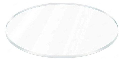 Lamina De Acrílico Circular Transparente De 60x60 Cm 3 Mm