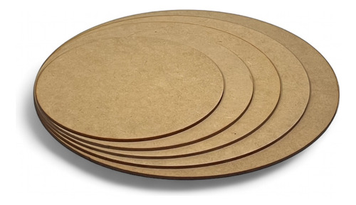 Círculos De Mdf 2.5 Mm Tamaños Variados - Pack 50