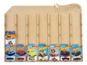Exhibidor Coleccionador Para Hot Wheels 64 Pzs Premium Marrón Claro
