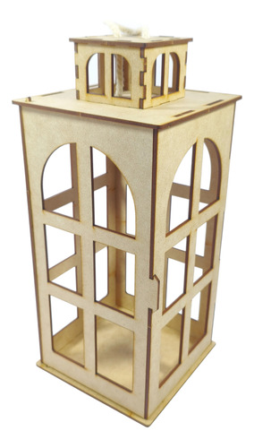 Centro De Mesa Farol Boda Xv Años Fiestas - Pack 5 Marrón Claro