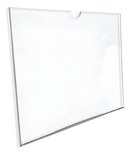 Porta Hojas Carta Horizontal Acrílico 3mm Sin Pestaña 50 Ud.