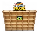 Exhibidor Carritos 25 Monster Truck O Monster Jam A Color Marrón Claro