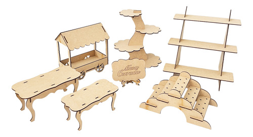 Candy Bar Mesa De Dulces Bases Para Pastel Xv Fiesta (a)