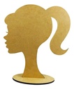 Centro De Mesa Barbie Mdf Moños Princesa Exhibidor Pack 10