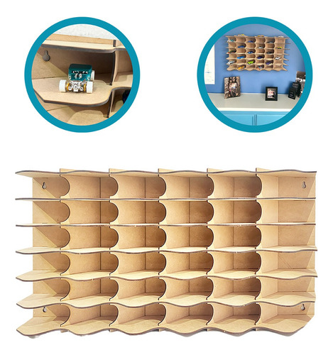 Exhibidor Coleccionador Repisa Para Hot Wheels 42pzs