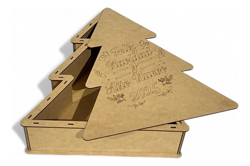 Caja Árbol Dulcero Adornos Navideños Regalos Navidad M2