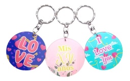 Llavero Personalizado Doble Vista Acrílico Impreso Pack 25