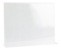 Porta Menu Acrílico Restaurantes Doble Carta Horizontal