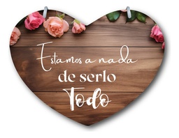 Letrero Pajes Boda Diseño Corazón 40x30cm Decoración F3