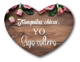 Letrero Pajes Boda Diseño Corazón 40x30cm Decoración H4