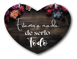 Letrero Pajes Boda Diseño Corazón 40x30cm Decoración C3