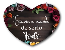 Letrero Pajes Boda Diseño Corazón 40x30cm Decoración B3