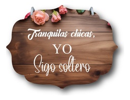 Letrero Pajes Boda Diseño 40x30cm Decoración F4