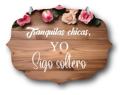 Letrero Pajes Boda Diseño 40x30cm Decoración K4