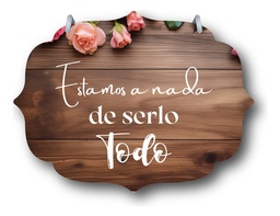 Letrero Pajes Boda Diseño 40x30cm Decoración F3