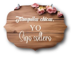 Letrero Pajes Boda Diseño 40x30cm Decoración J4