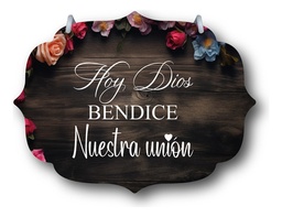 Letrero Pajes Boda Diseño 40x30cm Decoración C6