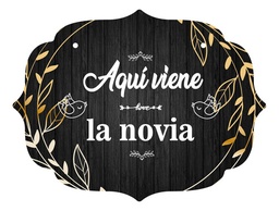 Letrero Cuadro Paje Boda Decoración 40x30cm P10 M1-1