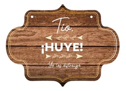 Letrero Cuadro Paje Boda Decoración 40x30cm P13 F17